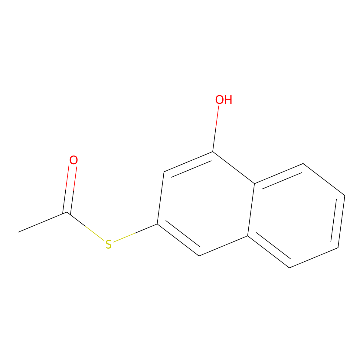 S-(4-Hydroxy-2-naphthyl) Thioacetate molecular structure, CAS 2244512-87-4