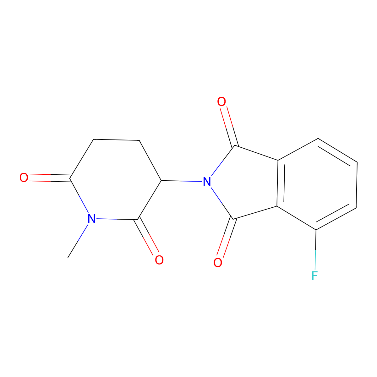 4-Fluoro-2-(1-methyl-2,6-dioxopiperidin-3-yl)isoindoline-1,3-dione molecular structure, CAS 2244520-92-9