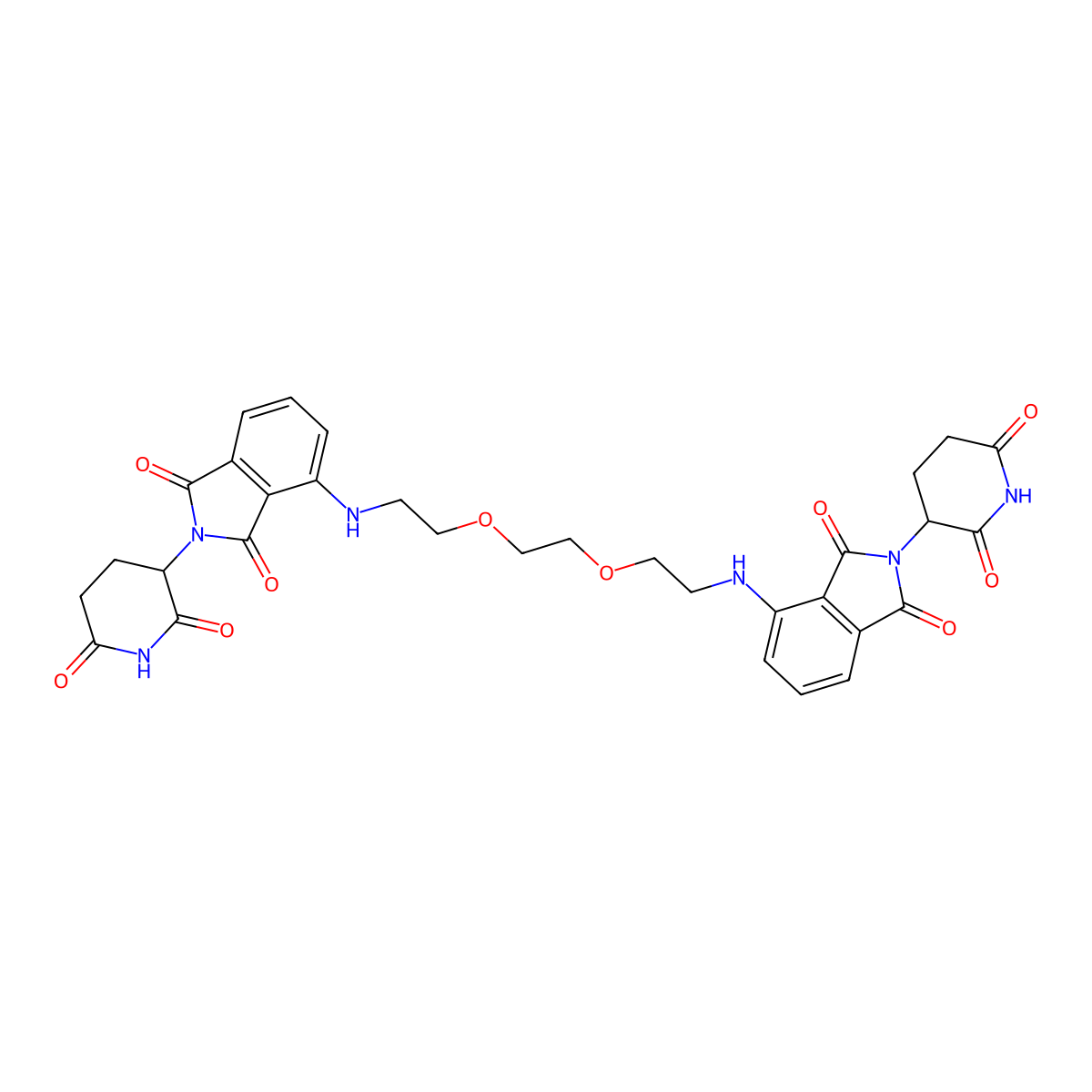 Homo-PROTAC cereblon degrader 1 molecular structure, CAS 2244520-98-5