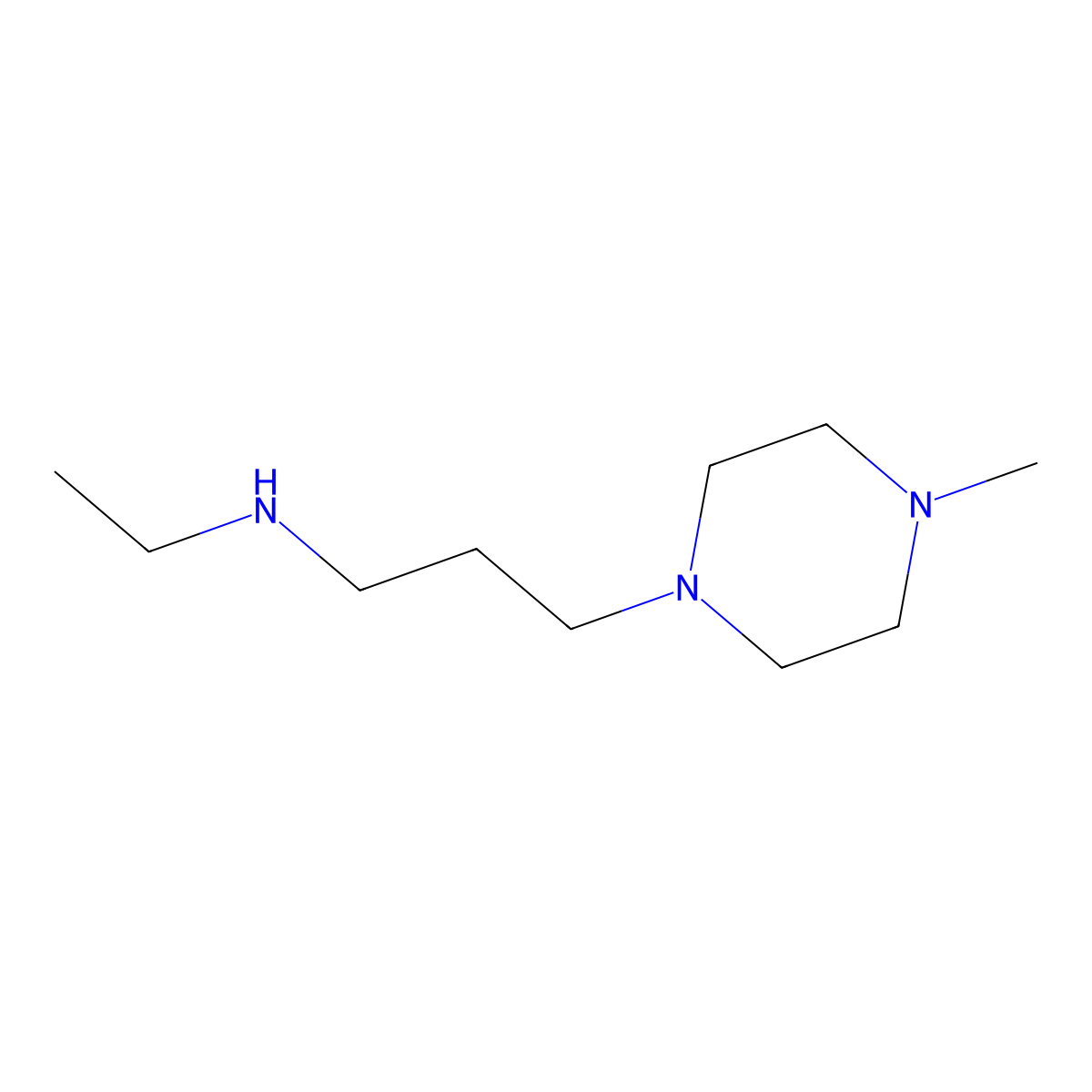 N-ethyl-3-(4-methylpiperazin-1-yl)propan-1-amine molecular structure, CAS 224456-89-7