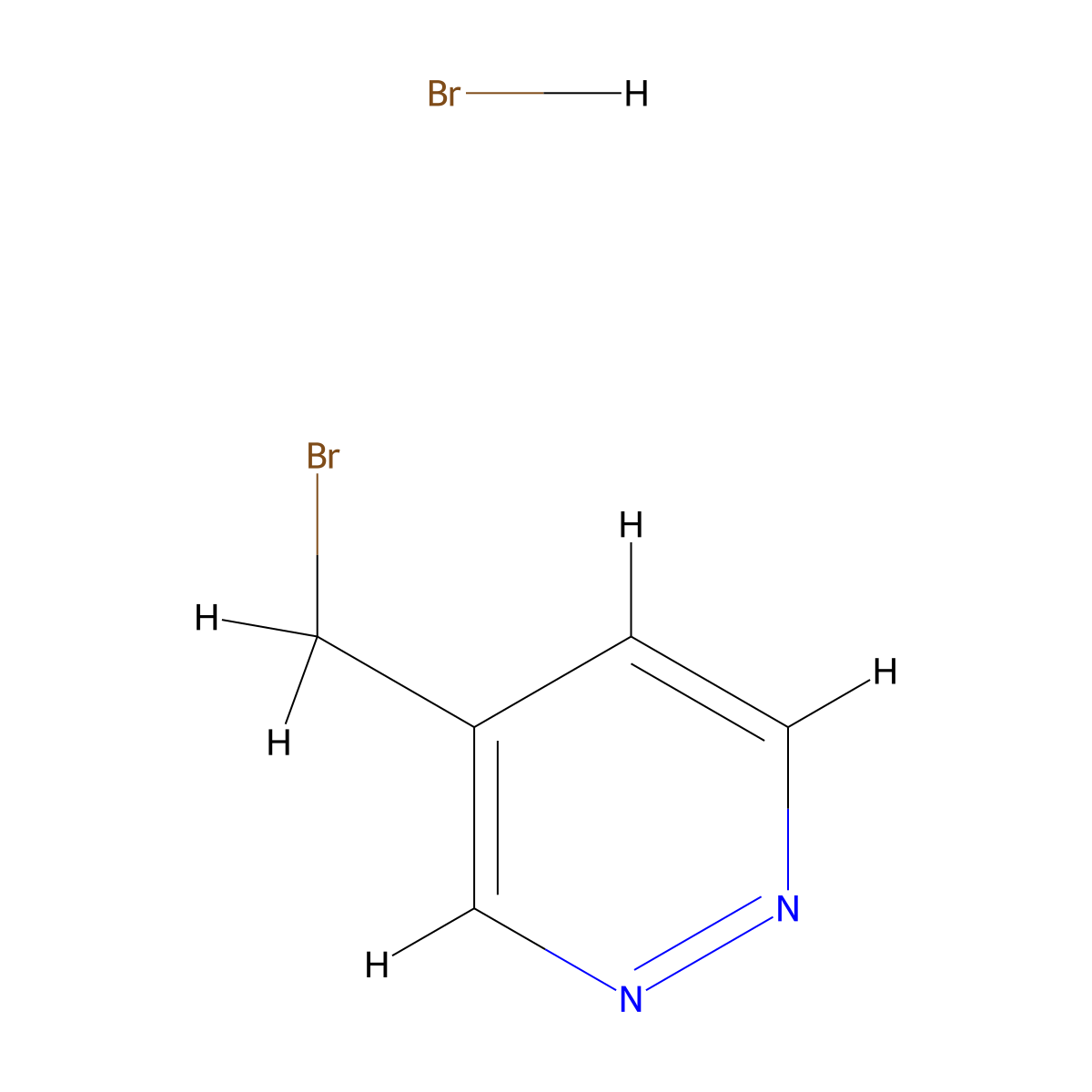 4-(Bromomethyl)pyridazine hydrobromide molecular structure, CAS 2244592-13-8