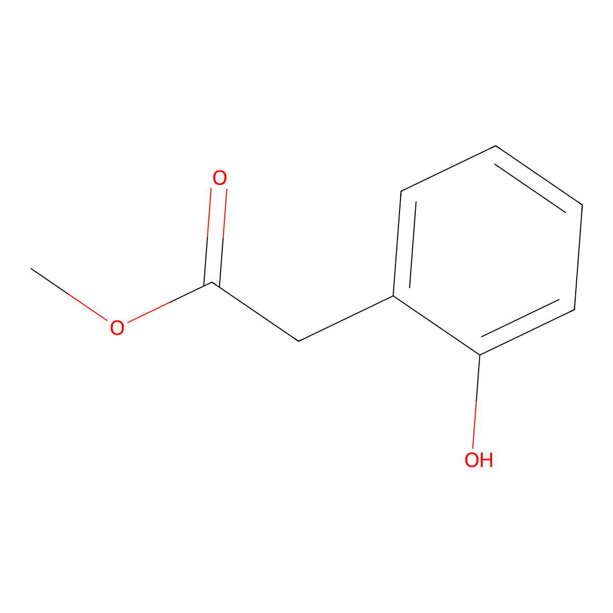 Methyl (2-hydroxyphenyl)acetate molecular structure, CAS 22446-37-3