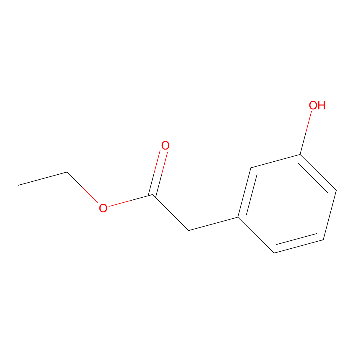 Ethyl (3-Hydroxyphenyl)acetate molecular structure, CAS 22446-38-4