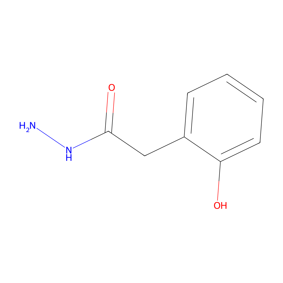 2-Hydroxybenzeneacetic acid hydrazide molecular structure, CAS 22446-43-1