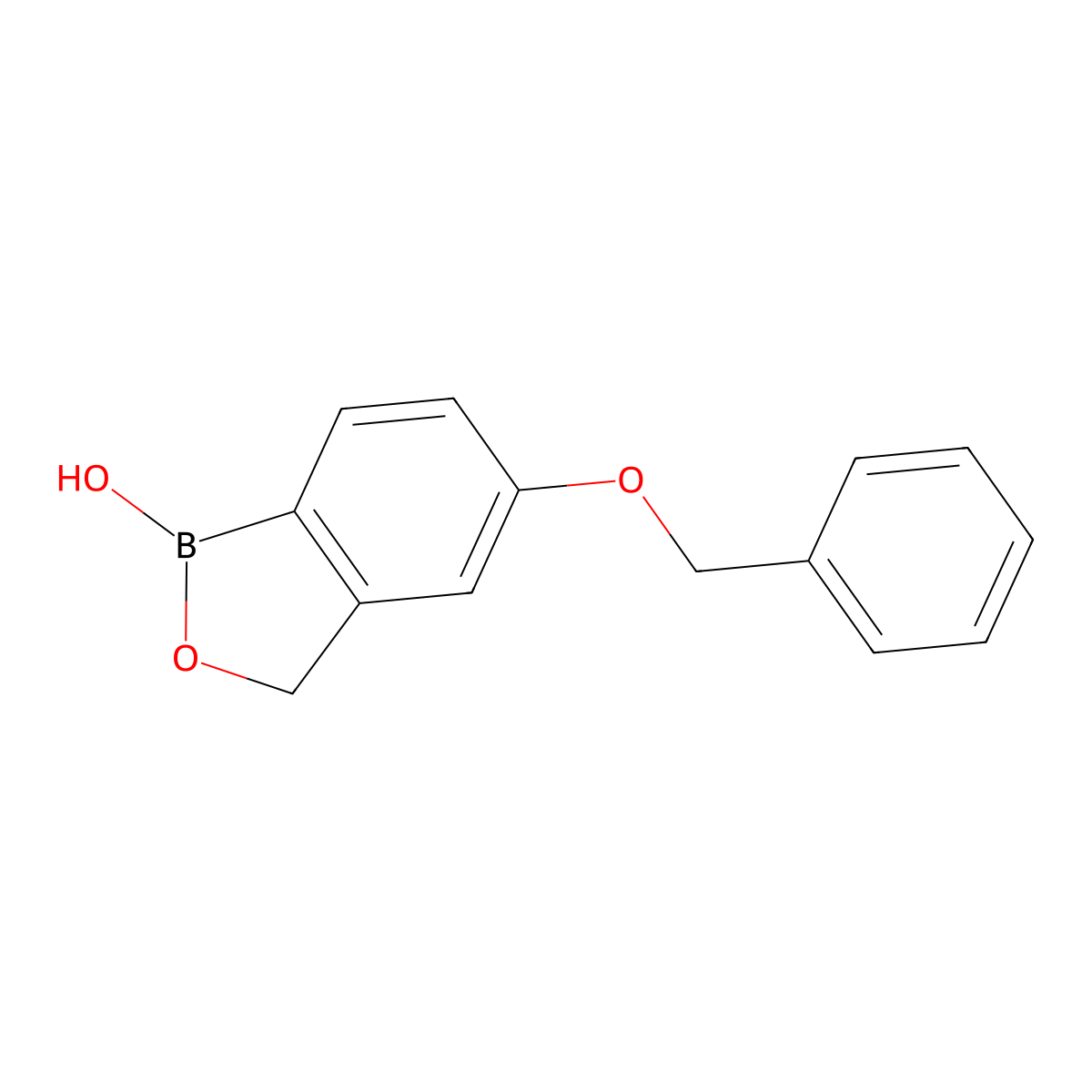 5-Benzyloxy-1,3-dihydro-2,1-benzoxaborol-1-ol molecular structure, CAS 2244668-88-8
