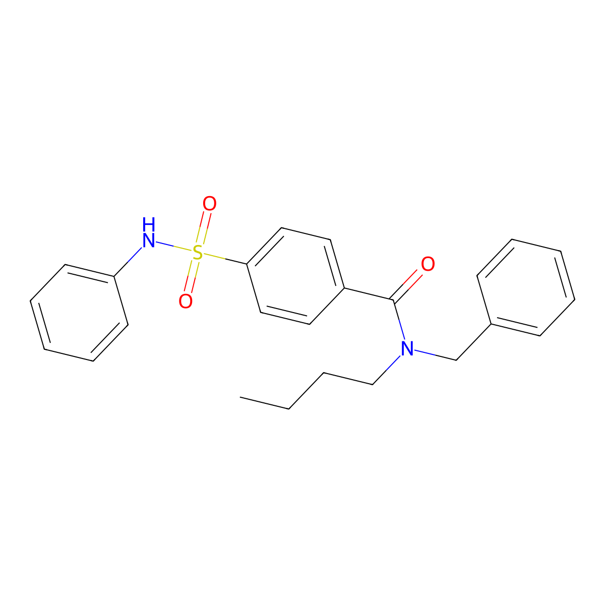 N-Benzyl-N-butyl-4-(N-phenylsulfamoyl)benzamide molecular structure, CAS 2244678-29-1