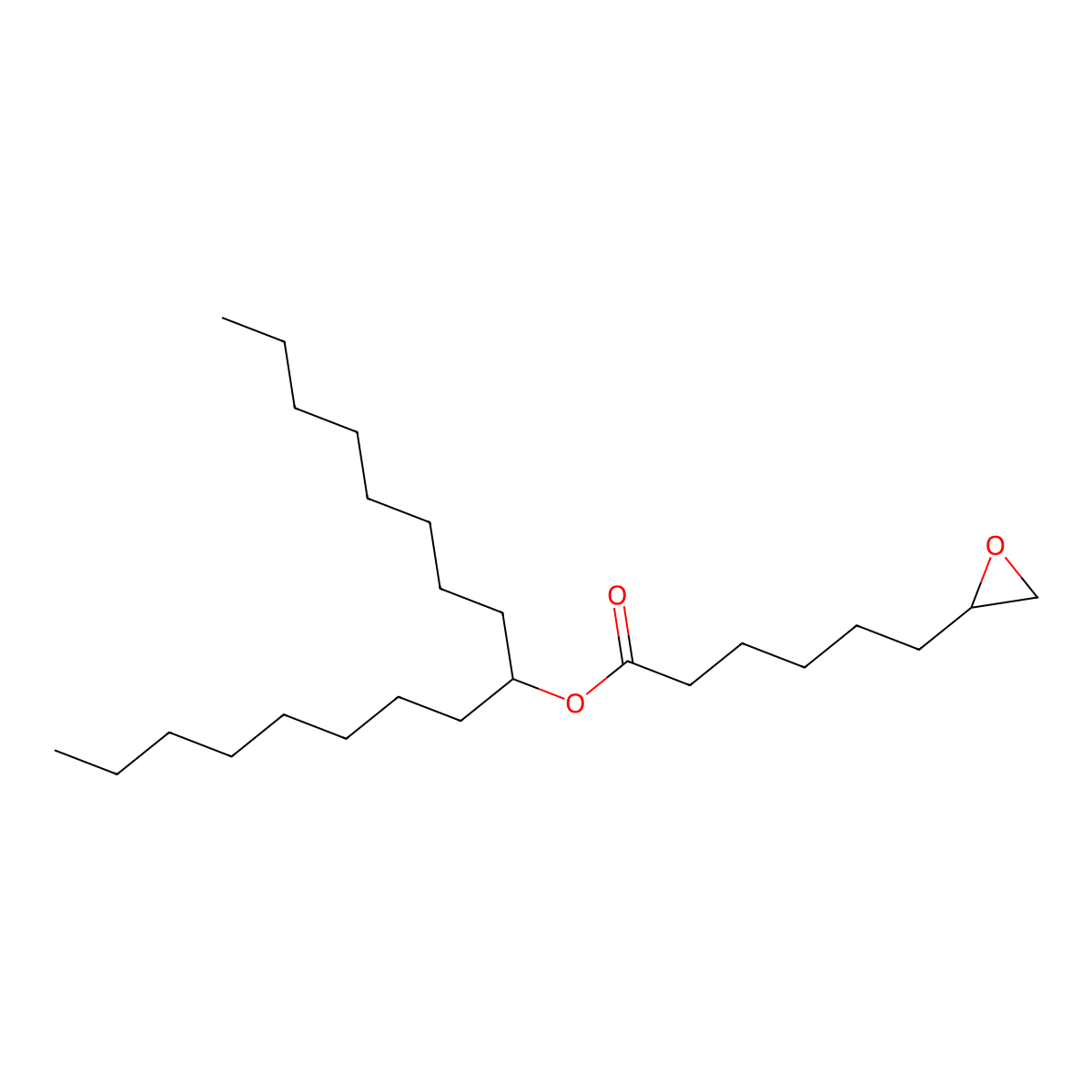 Heptadecan-9-yl 6-(oxiran-2-yl)hexanoate molecular structure, CAS 2244716-48-9