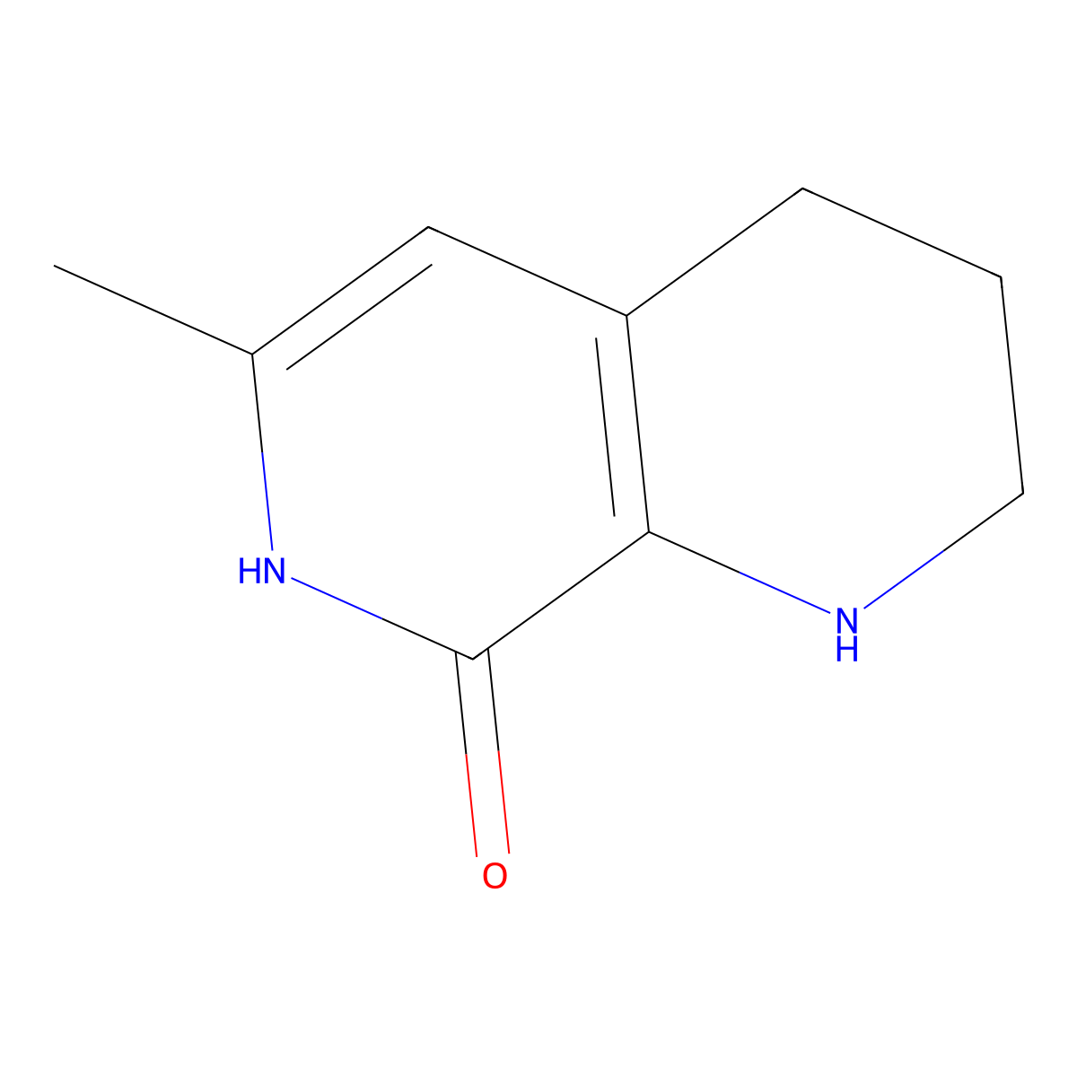 6-Methyl-1,2,3,4-tetrahydro-1,7-naphthyridin-8-ol molecular structure, CAS 2244721-27-3