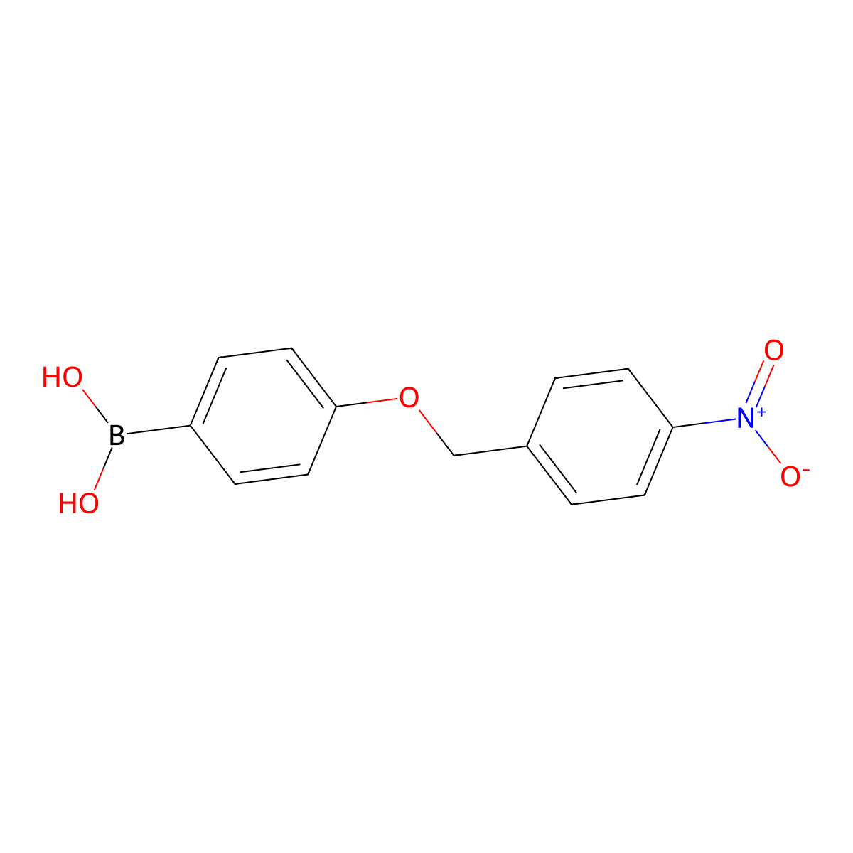 {4-[(4-Nitrophenyl)methoxy]phenyl}boronic acid molecular structure, CAS 2244746-97-0