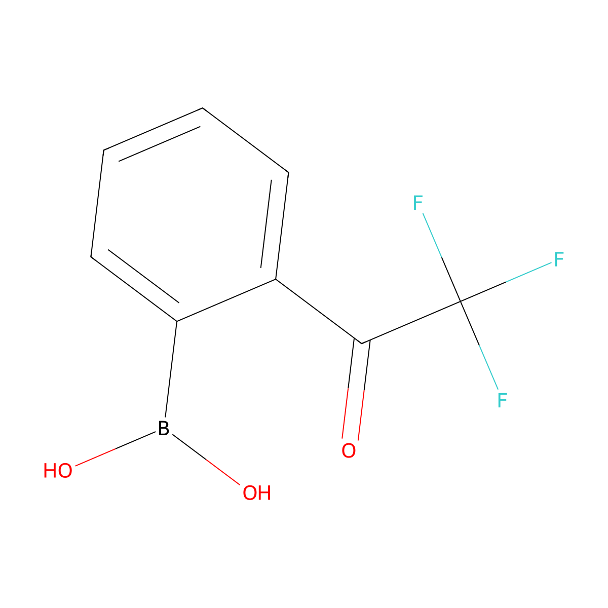 [2-(2,2,2-Trifluoroacetyl)phenyl]boronic acid molecular structure, CAS 2244794-75-8