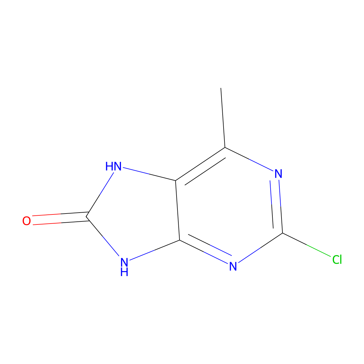 2-chloro-6-methyl-8,9-dihydro-7H-purin-8-one molecular structure, CAS 2244979-36-8
