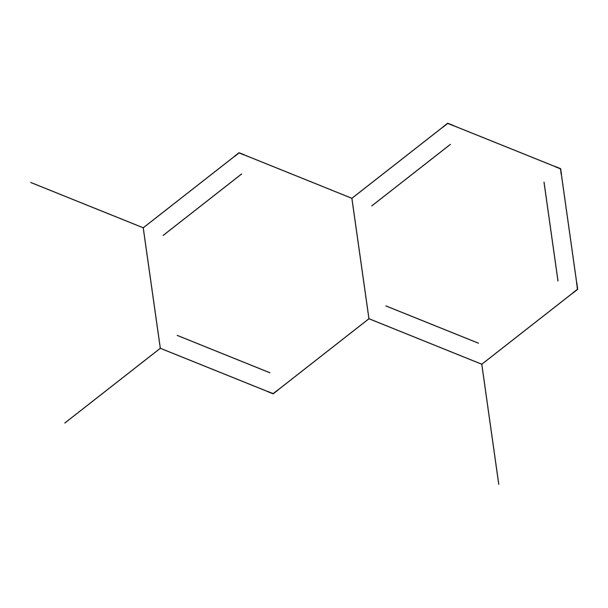 1,6,7-Trimethylnaphthalene molecular structure, CAS 2245-38-7