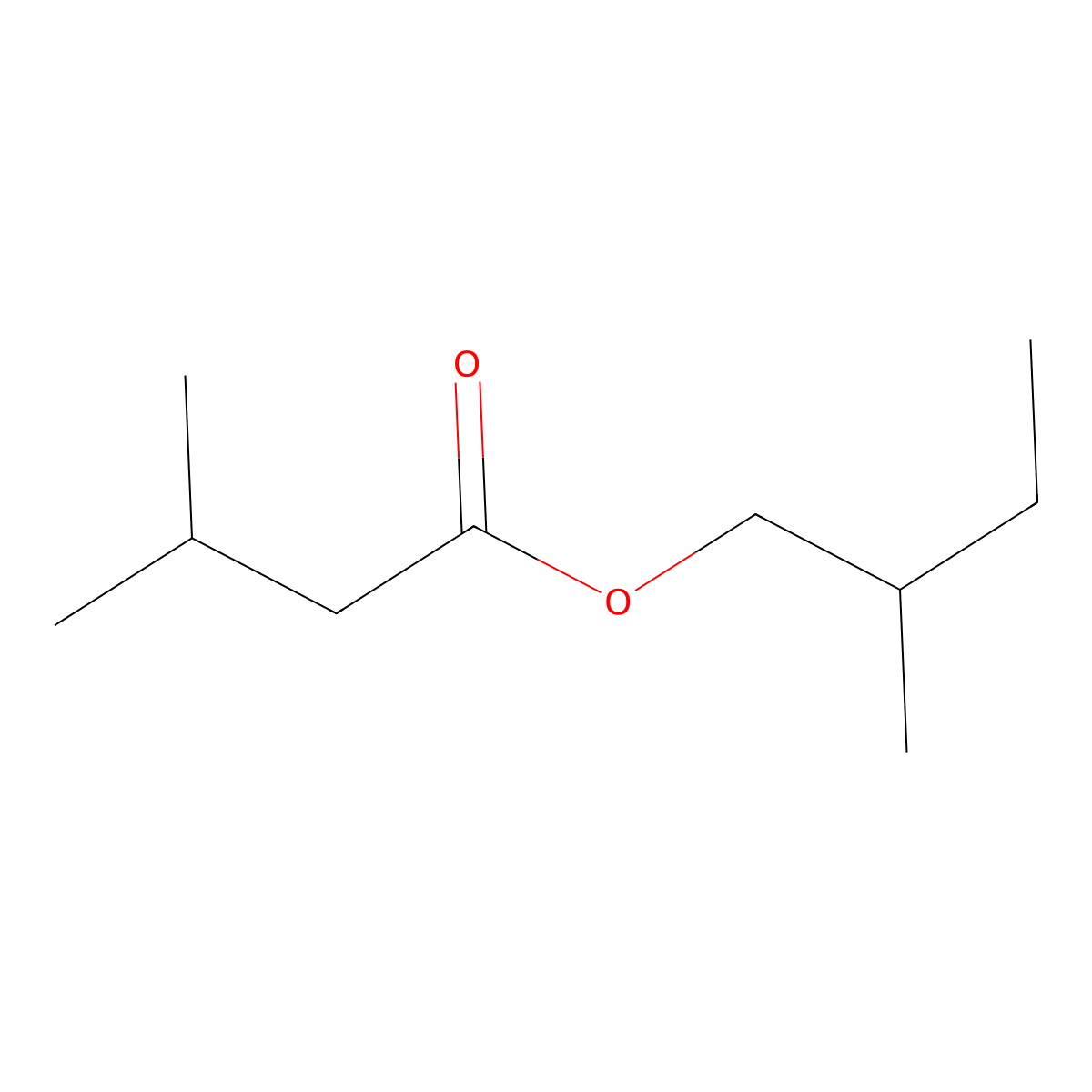 2-Methylbutyl isovalerate molecular structure, CAS 2245-77-4
