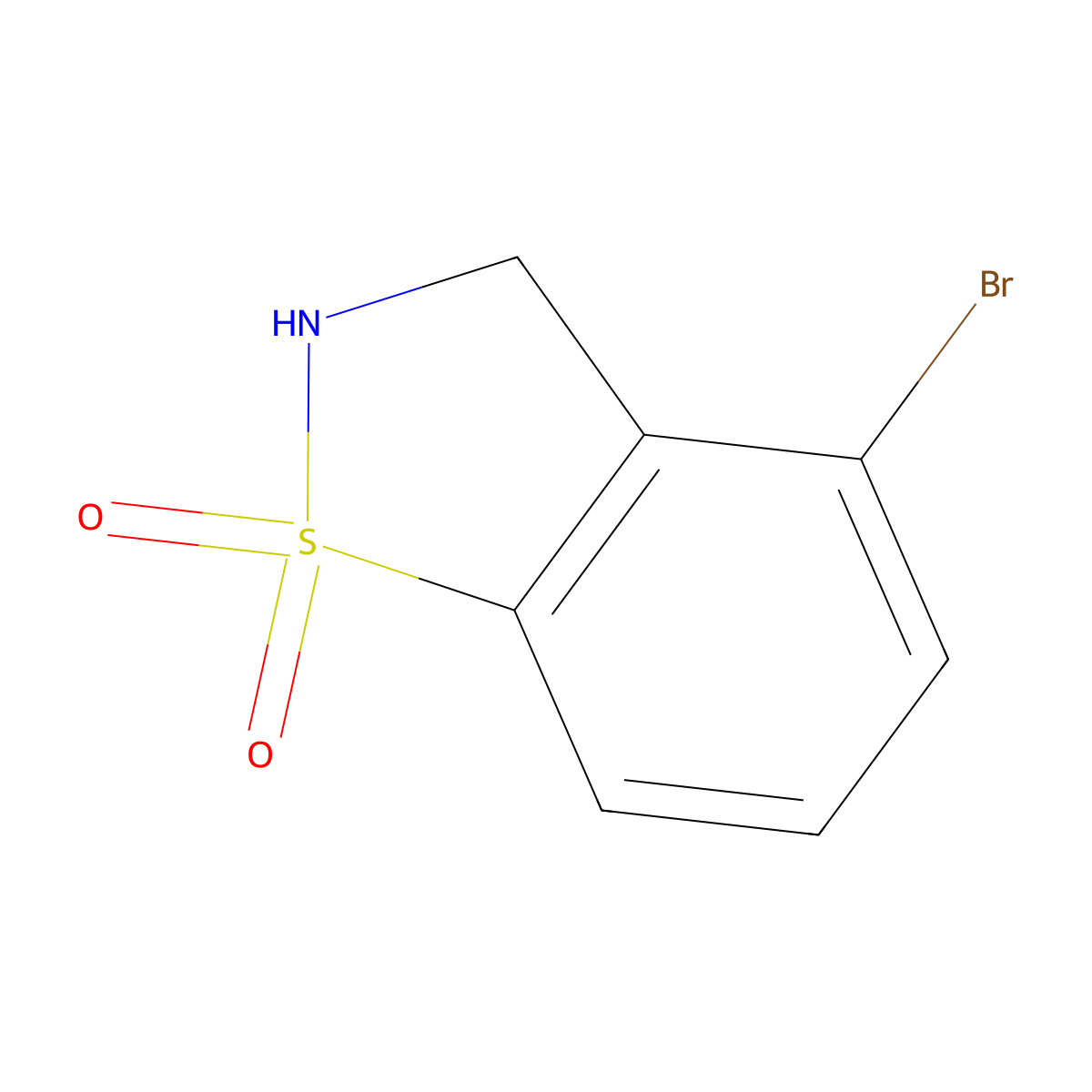 4-Bromo-2,3-dihydrobenzo[d]isothiazole 1,1-dioxide molecular structure, CAS 2245024-36-4