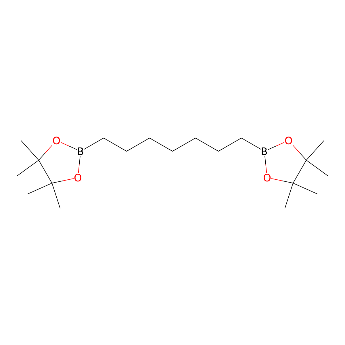 1,7-Bis(4,4,5,5-tetramethyl-1,3,2-dioxaborolan-2-yl)heptane molecular structure, CAS 2245109-87-7