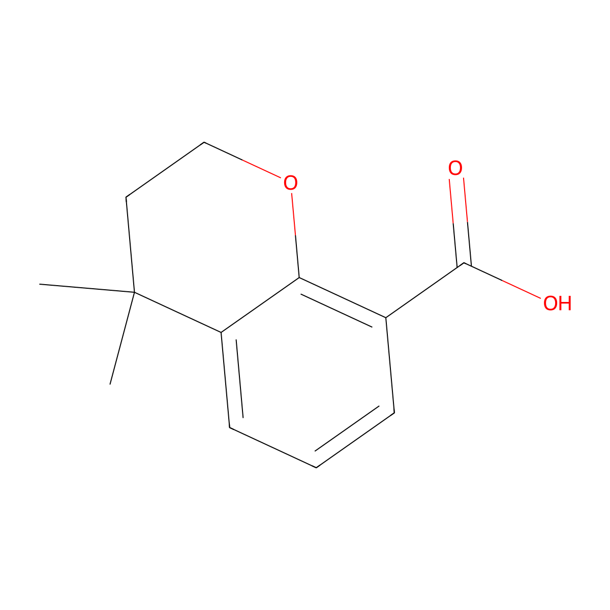 4,4-Dimethylchroman-8-carboxylic acid molecular structure, CAS 2245322-56-7