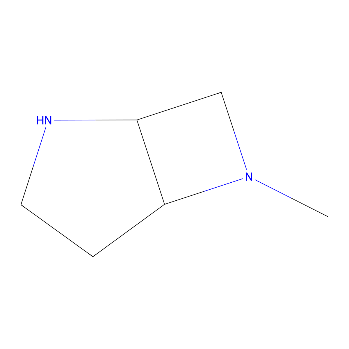 6-Methyl-2,6-diazabicyclo[3.2.0]heptane molecular structure, CAS 2245360-37-4