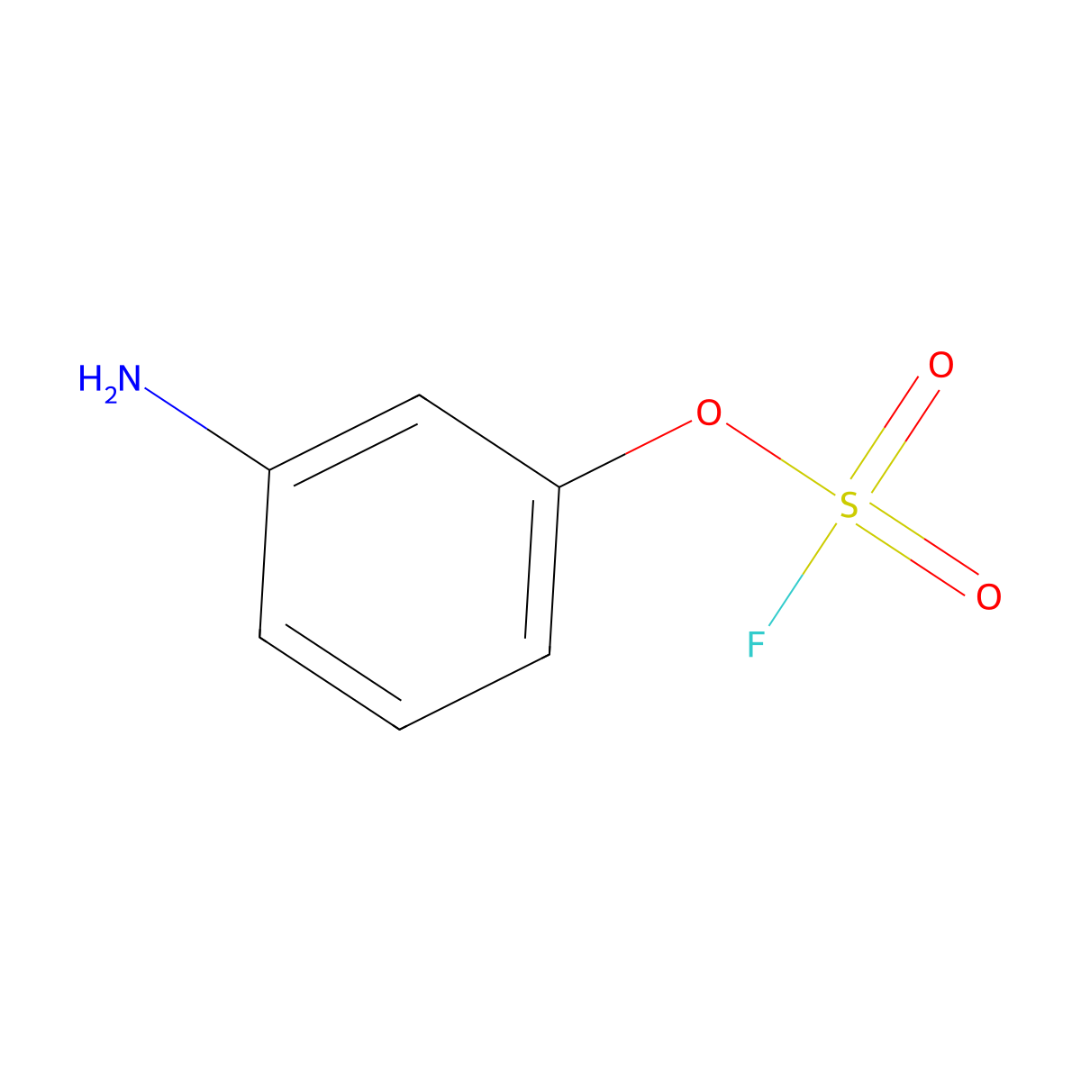 3-Aminophenyl sulfurofluoridate molecular structure, CAS 2245686-69-3