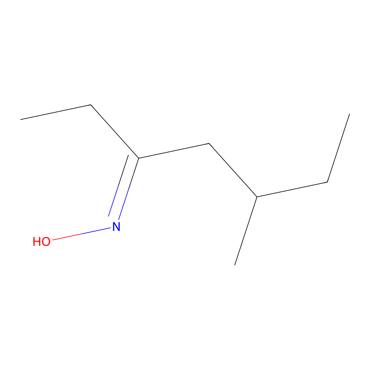 3-Methyl-5-heptanone oxime molecular structure, CAS 22457-23-4