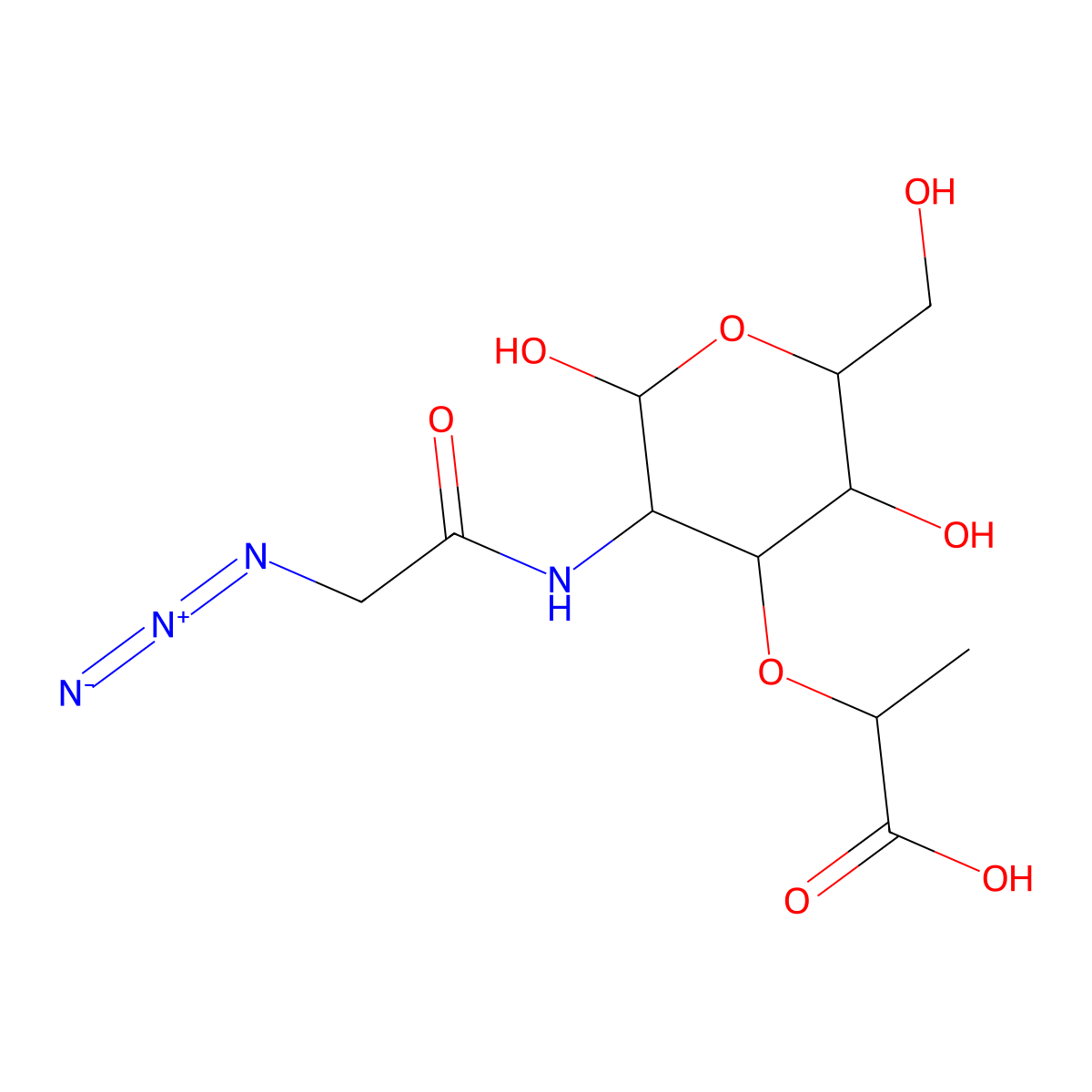 N-Acetylmuramic acid-azide molecular structure, CAS 2245794-64-1