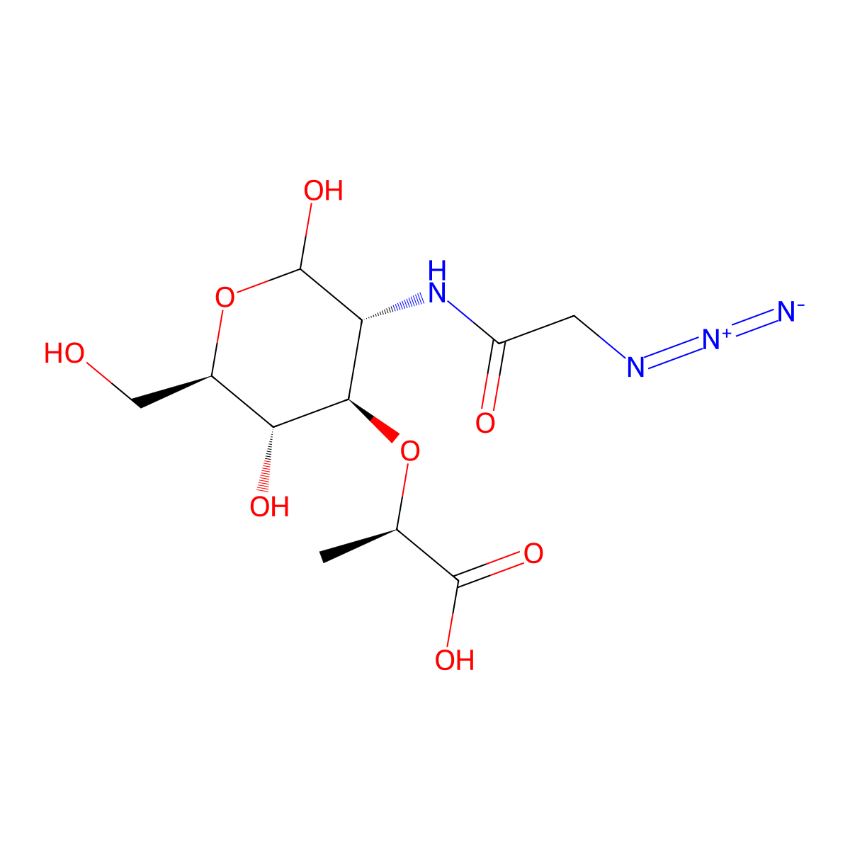 N-Acetylmuramic acid-azide molecular structure, CAS 2245794-64-1