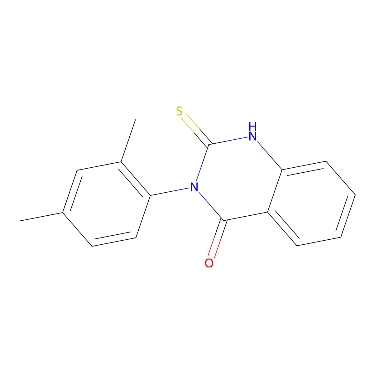 3-(2,4-Dimethylphenyl)-2-sulfanyl-3,4-dihydroquinazolin-4-one molecular structure, CAS 22458-49-7