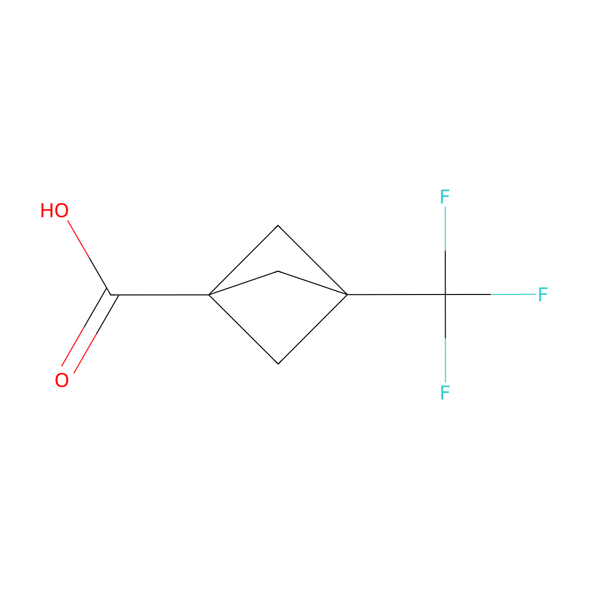 3-(Trifluoromethyl)bicyclo[1.1.1]pentane-1-carboxylic acid molecular structure, CAS 224584-18-3