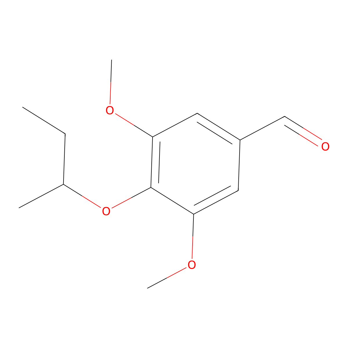 3,5-Dimethoxy-4-(1-methylpropoxy)benzaldehyde molecular structure, CAS 224586-49-6