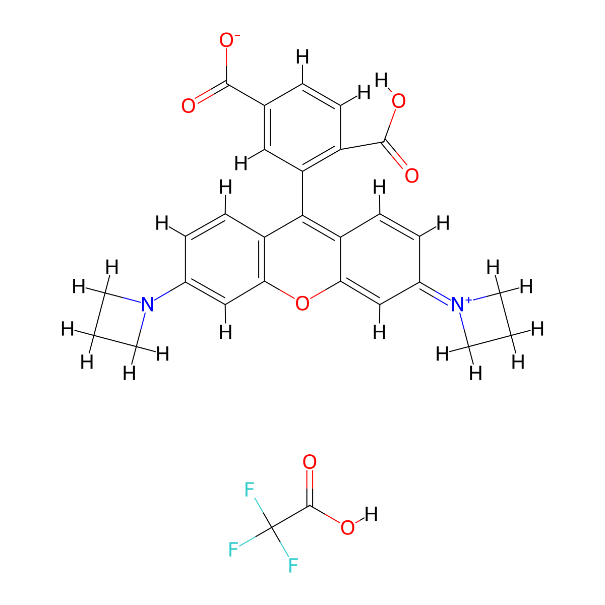 JF549 Tfa molecular structure, CAS 2245946-45-4