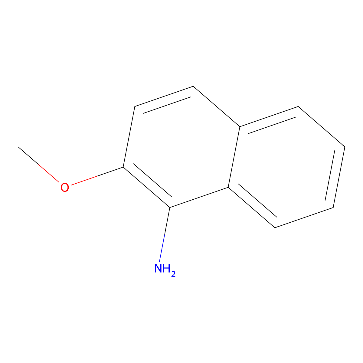 2-Methoxynaphthalen-1-amine molecular structure, CAS 2246-42-6