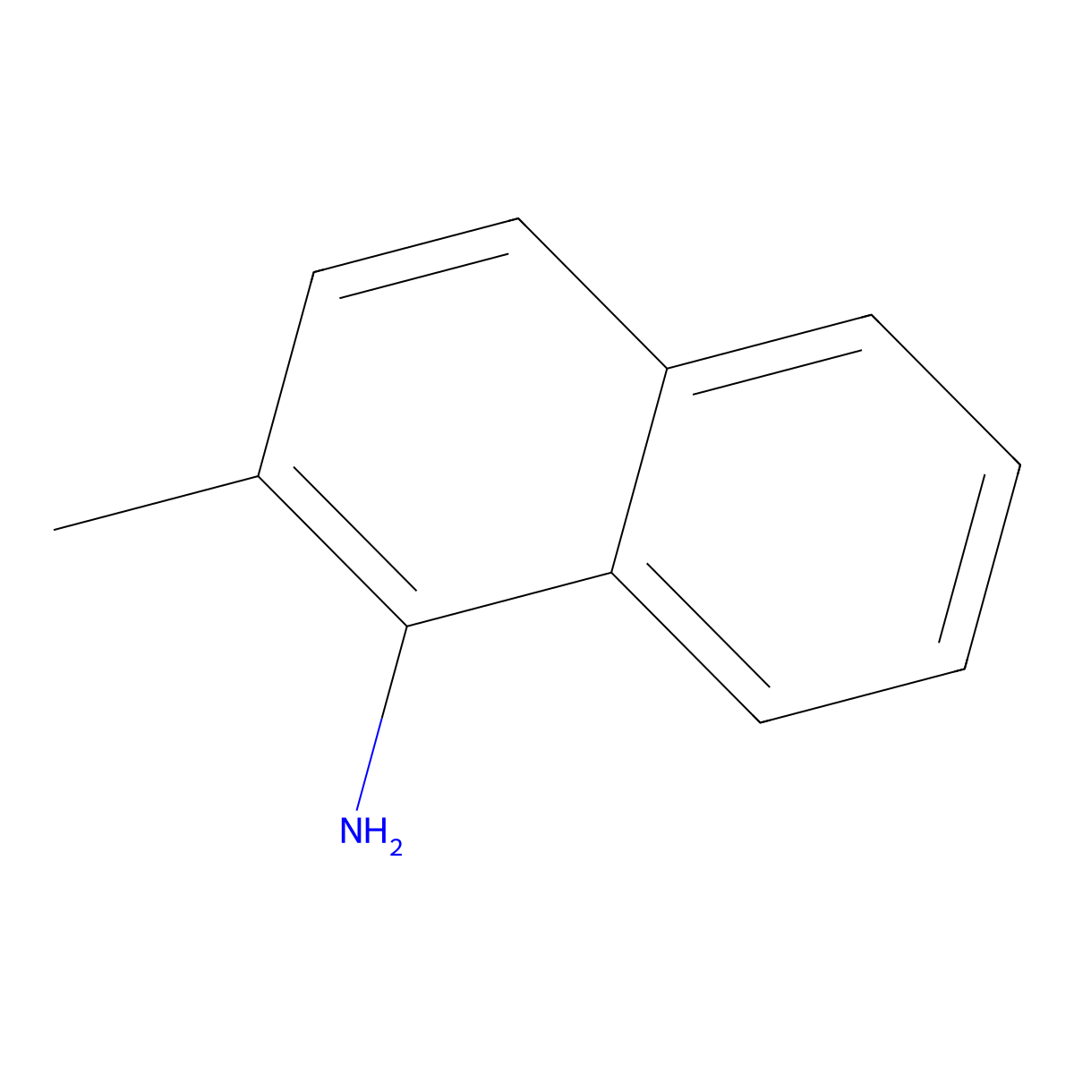 2-Methyl-1-naphthylamine molecular structure, CAS 2246-44-8