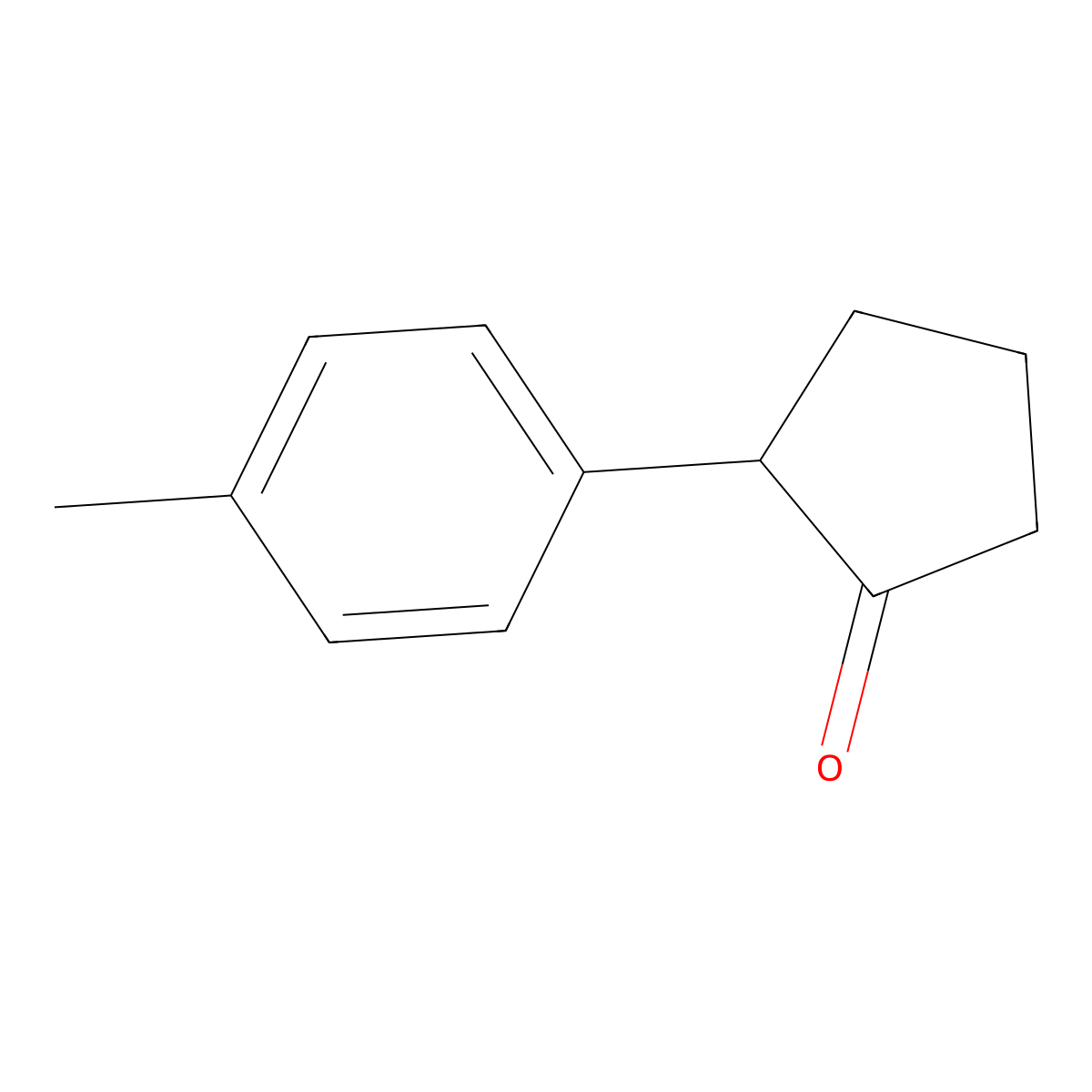 2-(4-Methylphenyl)cyclopentan-1-one molecular structure, CAS 22460-07-7