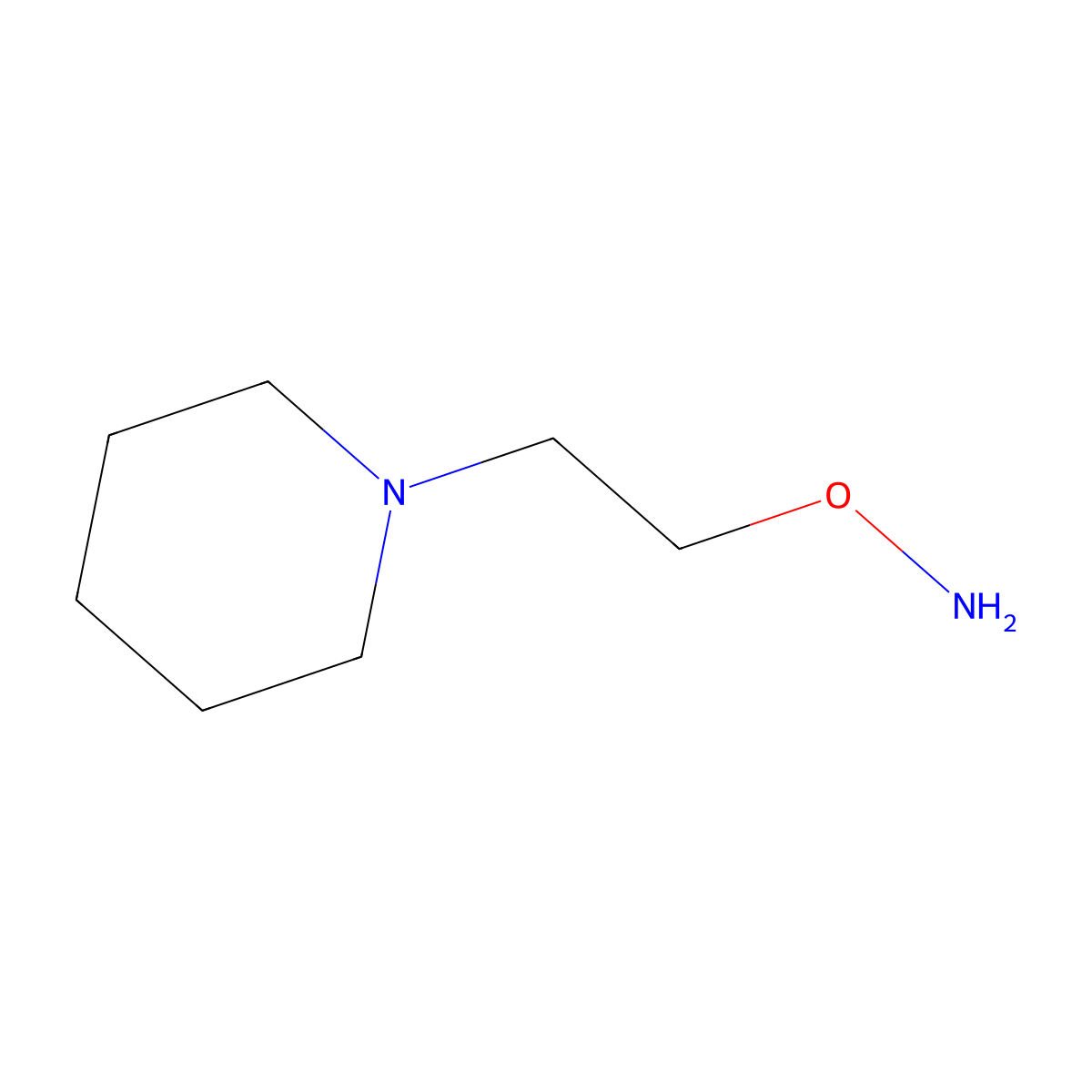 O-(2-(Piperidin-1-yl)ethyl)hydroxylamine molecular structure, CAS 22460-65-7