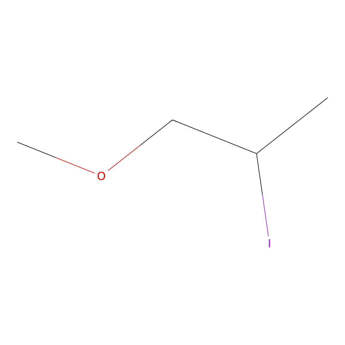 2-Iodo-1-methoxypropane molecular structure, CAS 22461-49-0