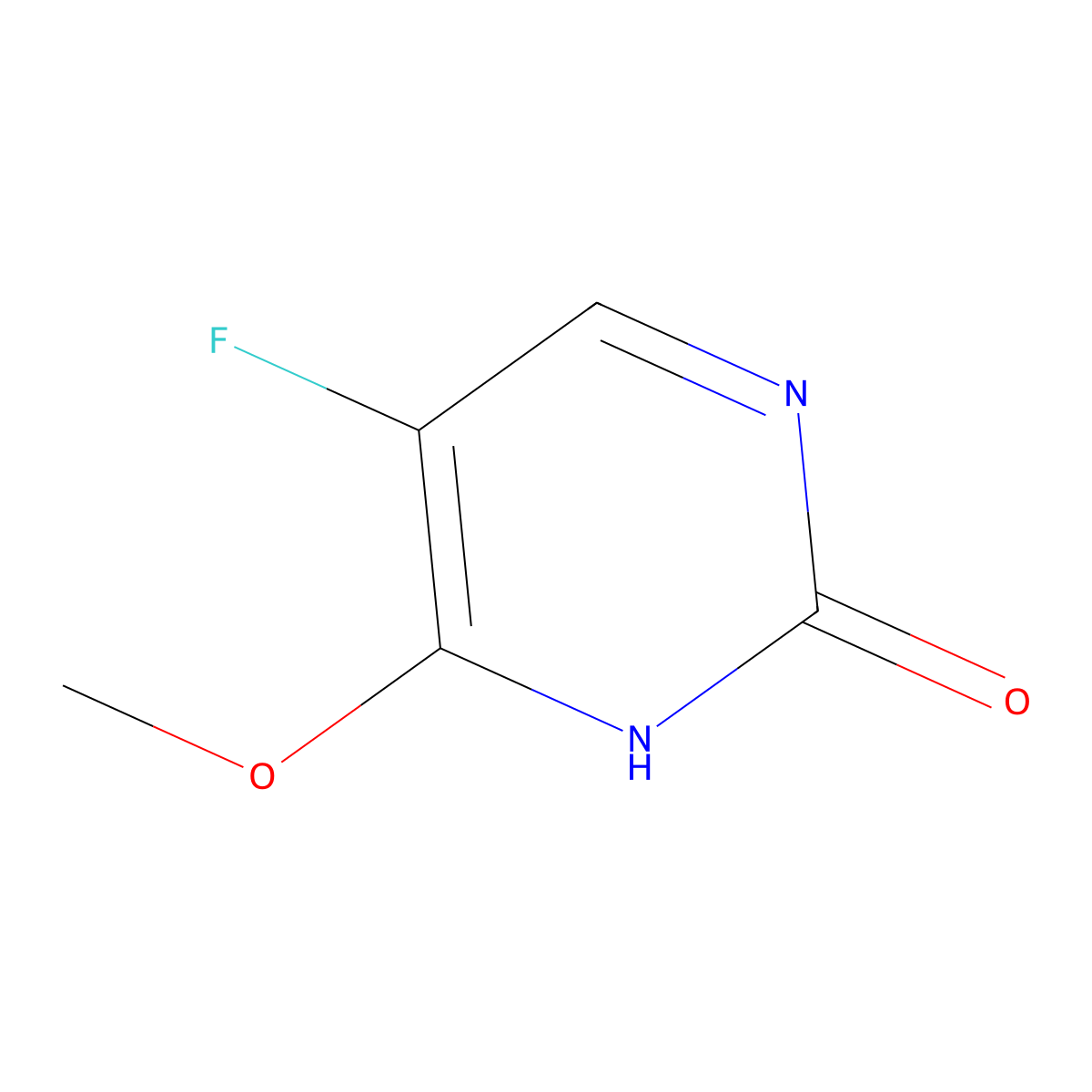 5-Fluoro-6-methoxypyrimidin-2(1H)-one molecular structure, CAS 22462-35-7