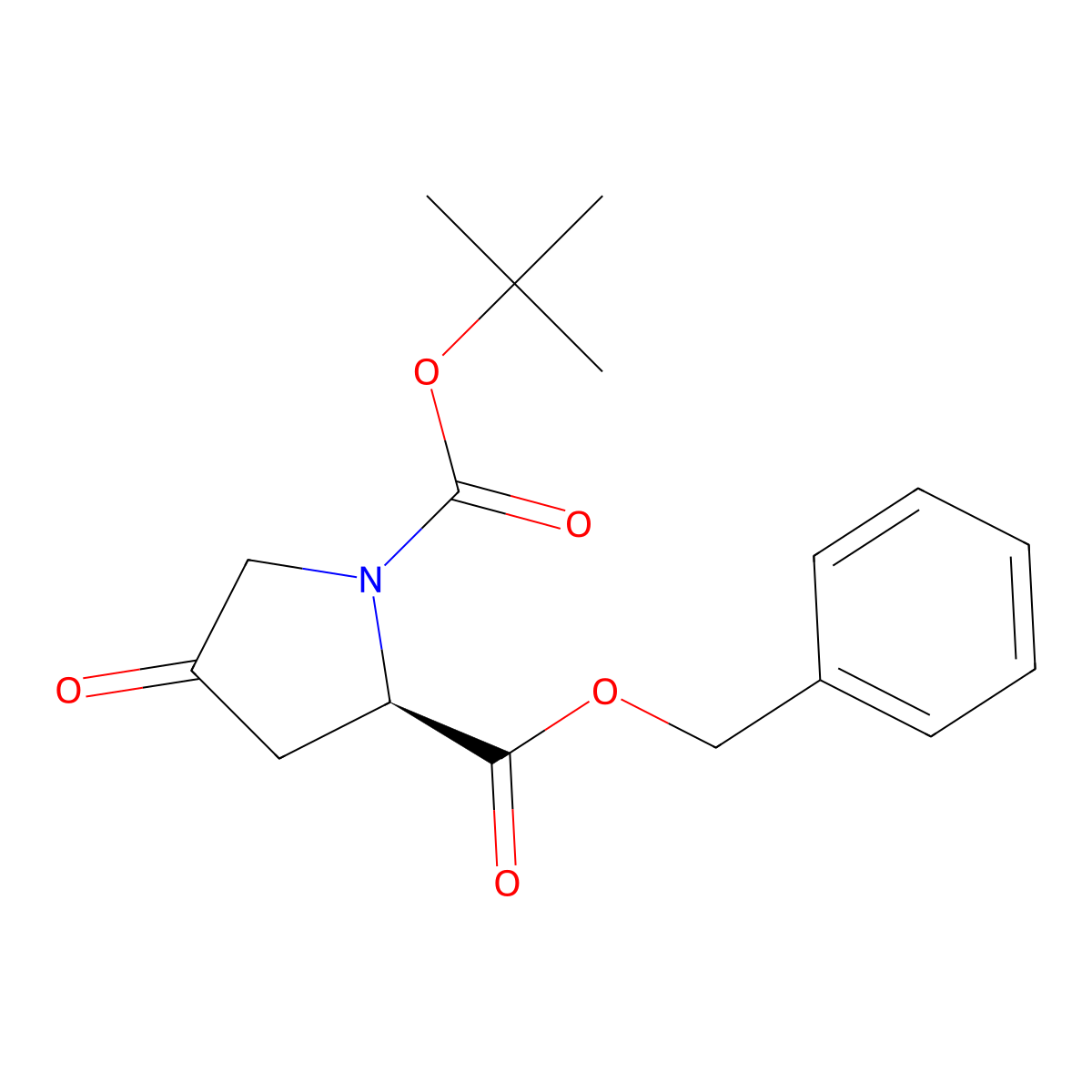 1-Boc-4-oxo-D-proline benzyl ester molecular structure, CAS 224627-26-3