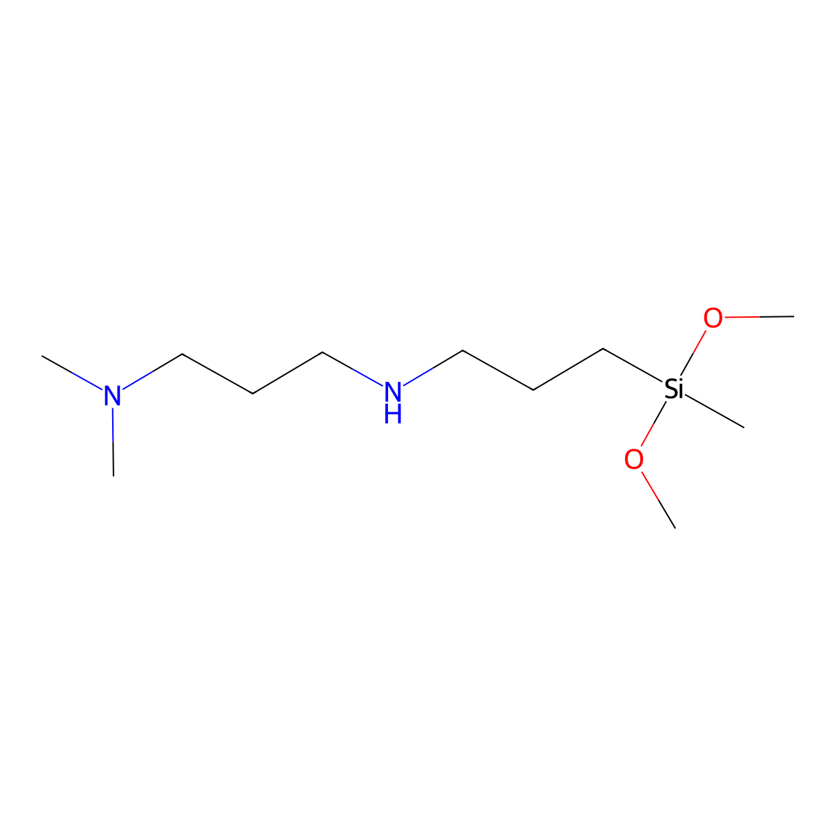 N1-(3-(Dimethoxy(methyl)silyl)propyl)-N3,N3-dimethylpropane-1,3-diamine molecular structure, CAS 224638-27-1