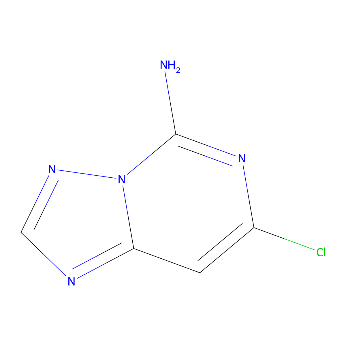 7-Chloro-[1,2,4]triazolo[1,5-C]pyrimidine-5-amine molecular structure, CAS 2246426-83-3