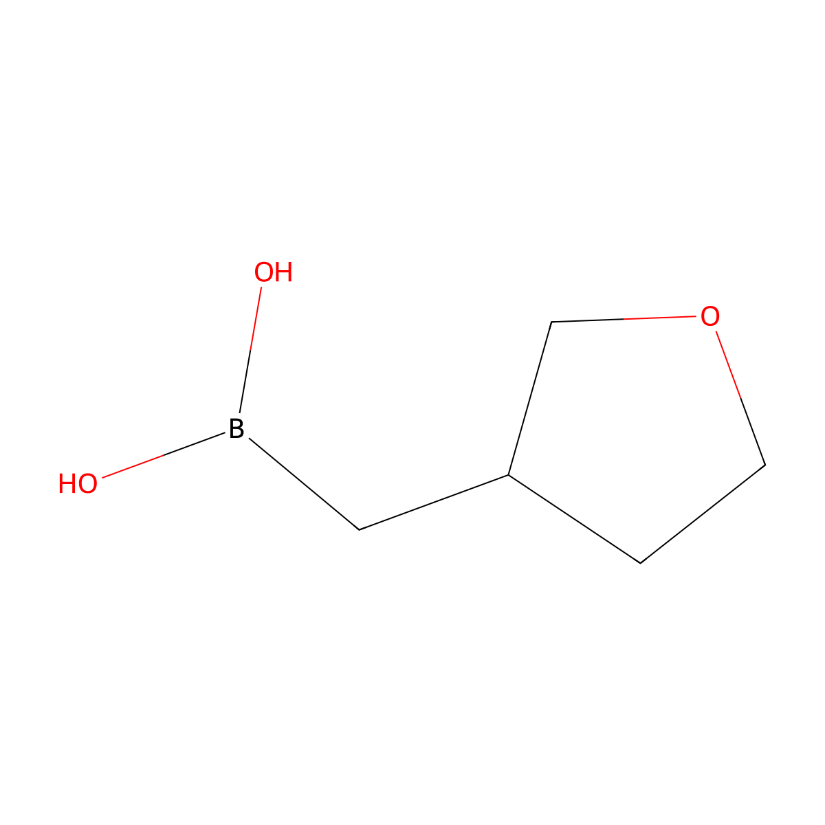 [(Oxolan-3-yl)methyl]boronic acid molecular structure, CAS 2246431-46-7