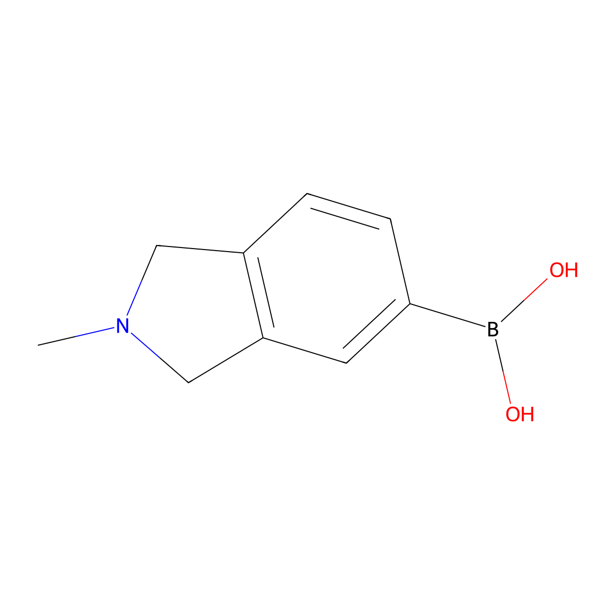 (2-methyl-2,3-dihydro-1H-isoindol-5-yl)boronic acid molecular structure, CAS 2246502-12-3