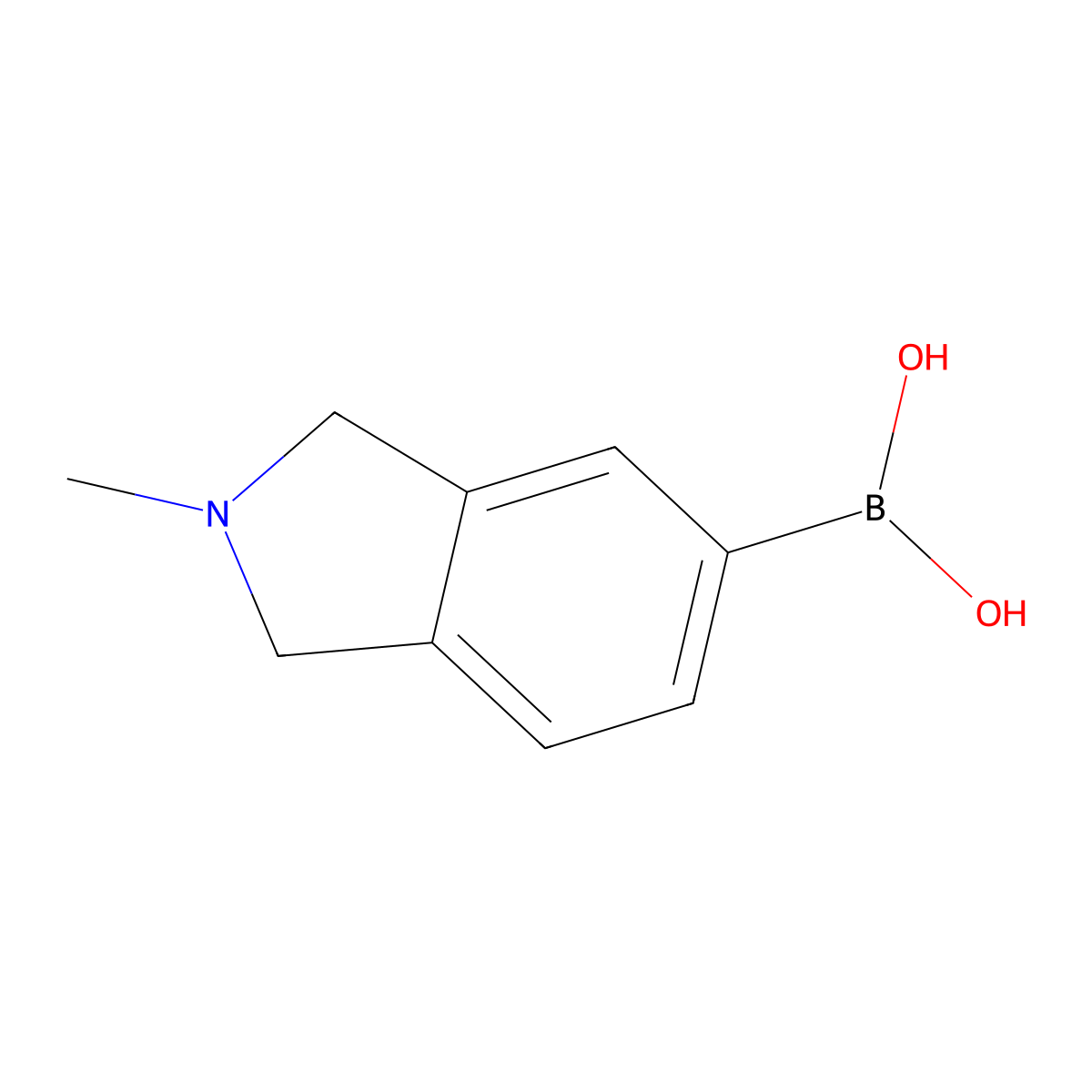 (2-methyl-2,3-dihydro-1H-isoindol-5-yl)boronic acid molecular structure, CAS 2246502-12-3