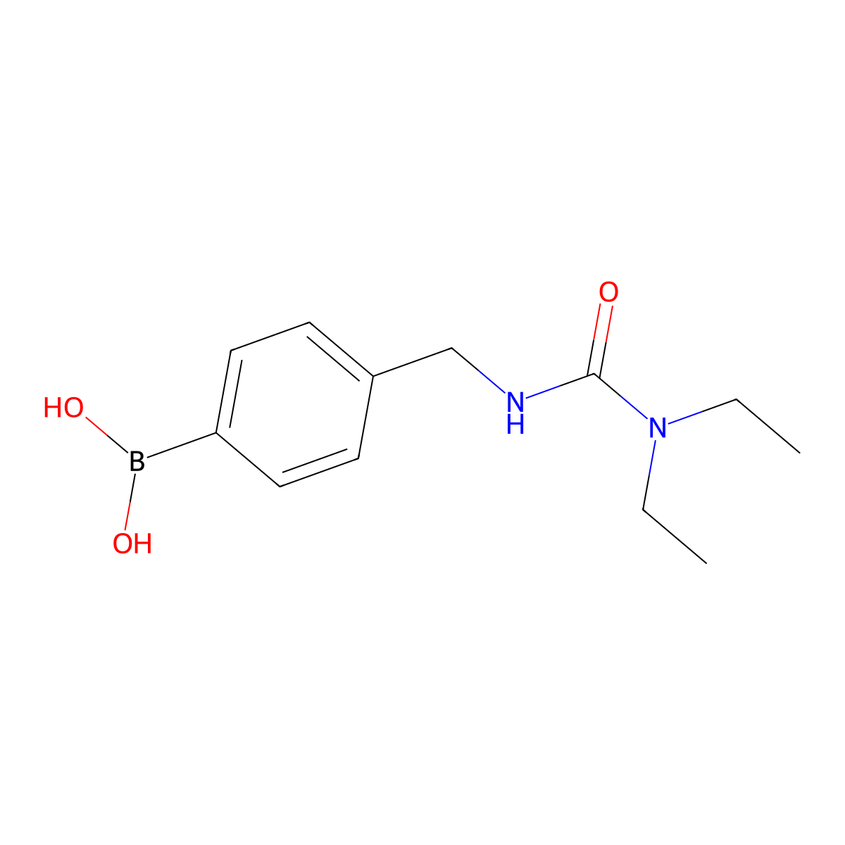 (4-((3,3-Diethylureido)methyl)phenyl)boronic acid molecular structure, CAS 2246545-24-2
