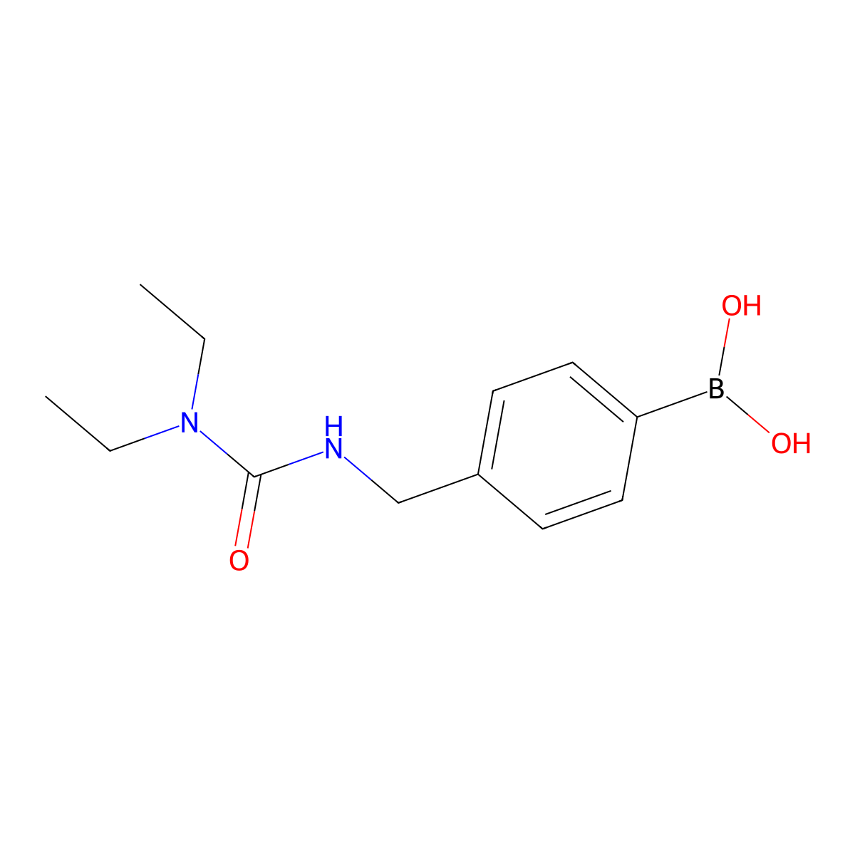 (4-((3,3-Diethylureido)methyl)phenyl)boronic acid molecular structure, CAS 2246545-24-2