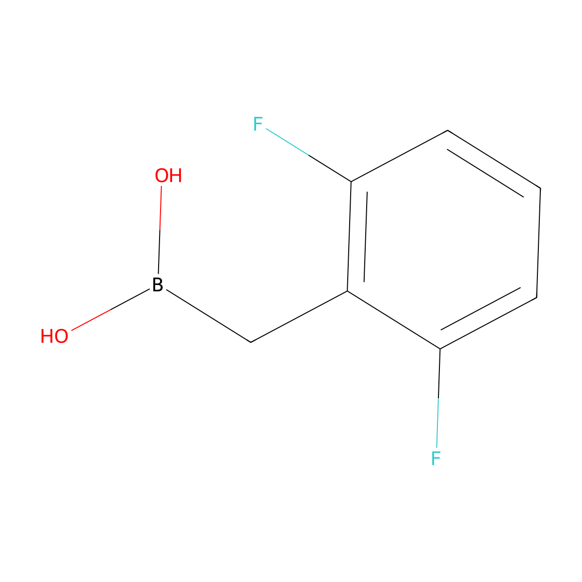 [(2,6-Difluorophenyl)methyl]boronic acid molecular structure, CAS 2246550-95-6