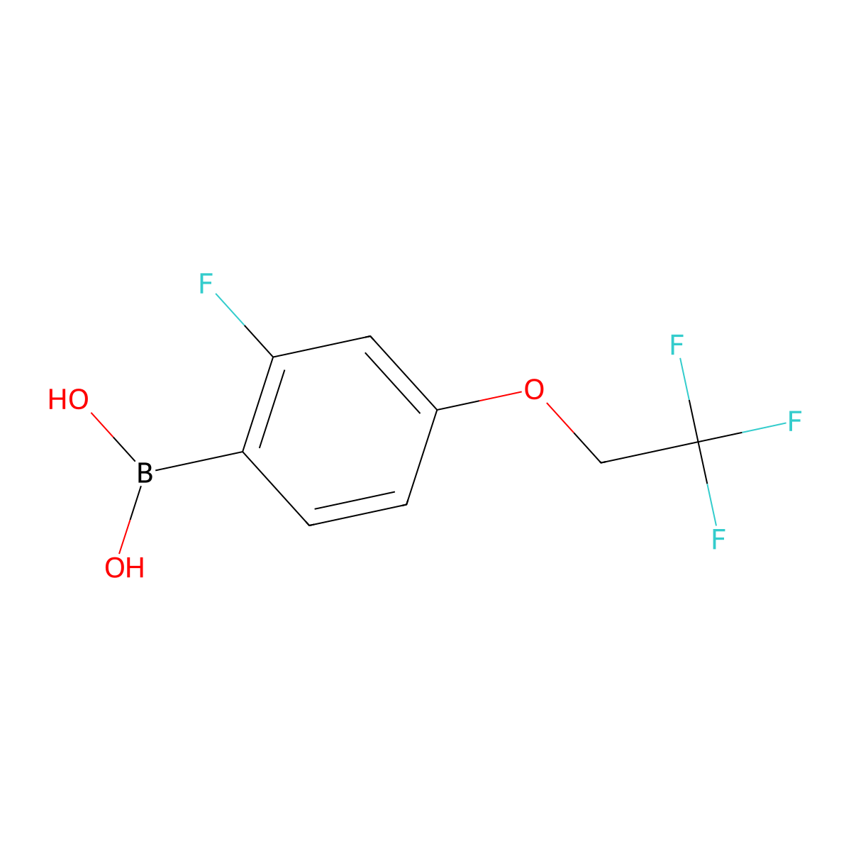 [2-Fluoro-4-(2,2,2-trifluoroethoxy)phenyl]boronic acid molecular structure, CAS 2246556-71-6