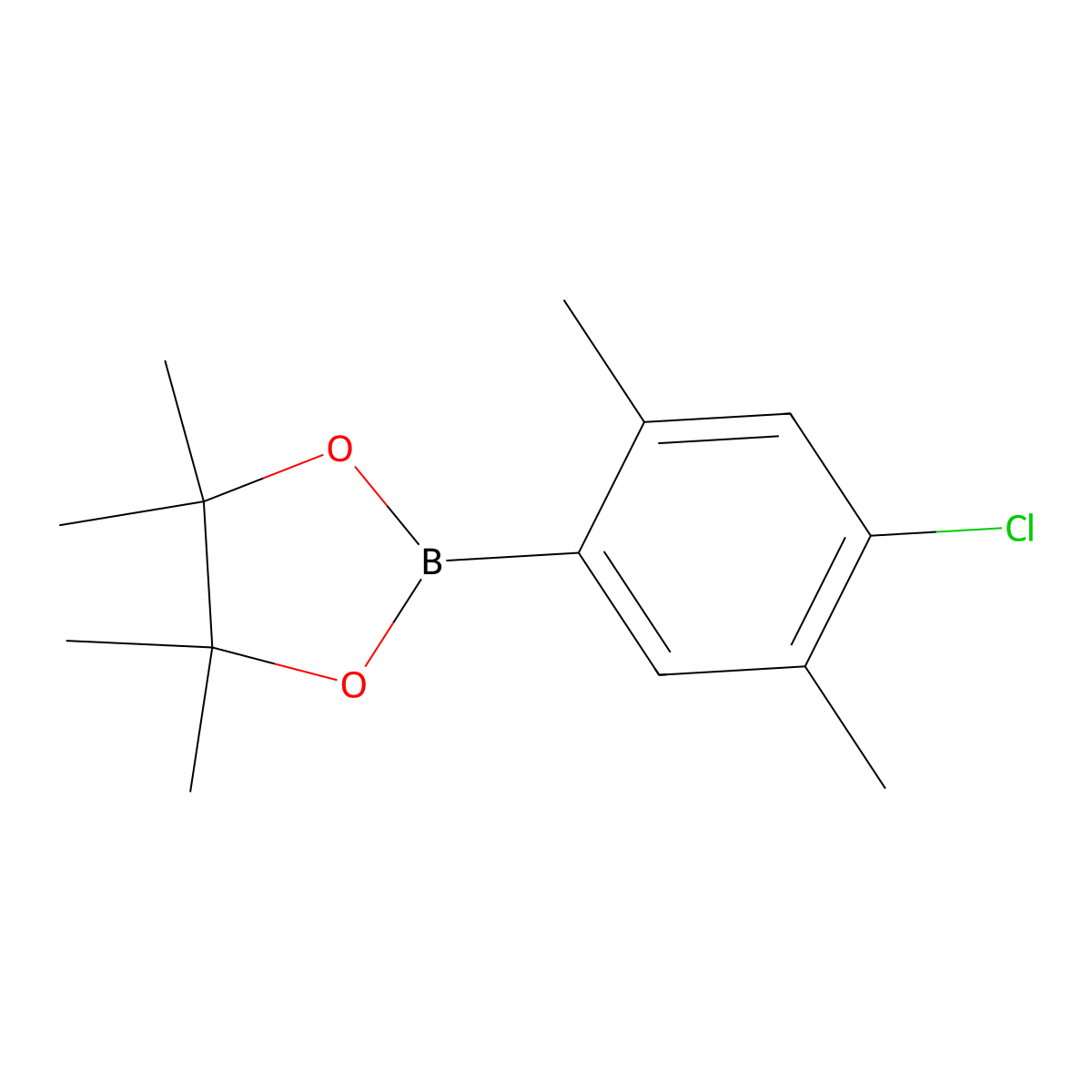 2-(4-Chloro-2,5-dimethylphenyl)-4,4,5,5-tetramethyl-1,3,2-dioxaborolane molecular structure, CAS 2246561-13-5