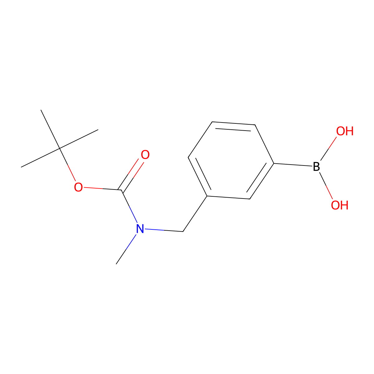 3-(N-Boc-N-methylamino)methylphenylboronic acid molecular structure, CAS 2246563-06-2