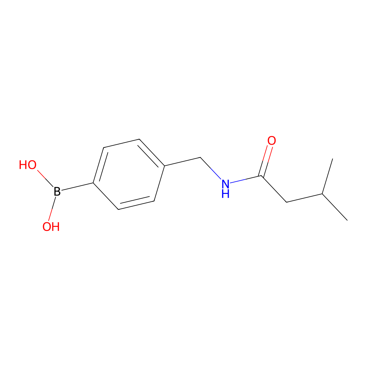 (4-((3-Methylbutanamido)methyl)phenyl)boronic acid molecular structure, CAS 2246581-88-2