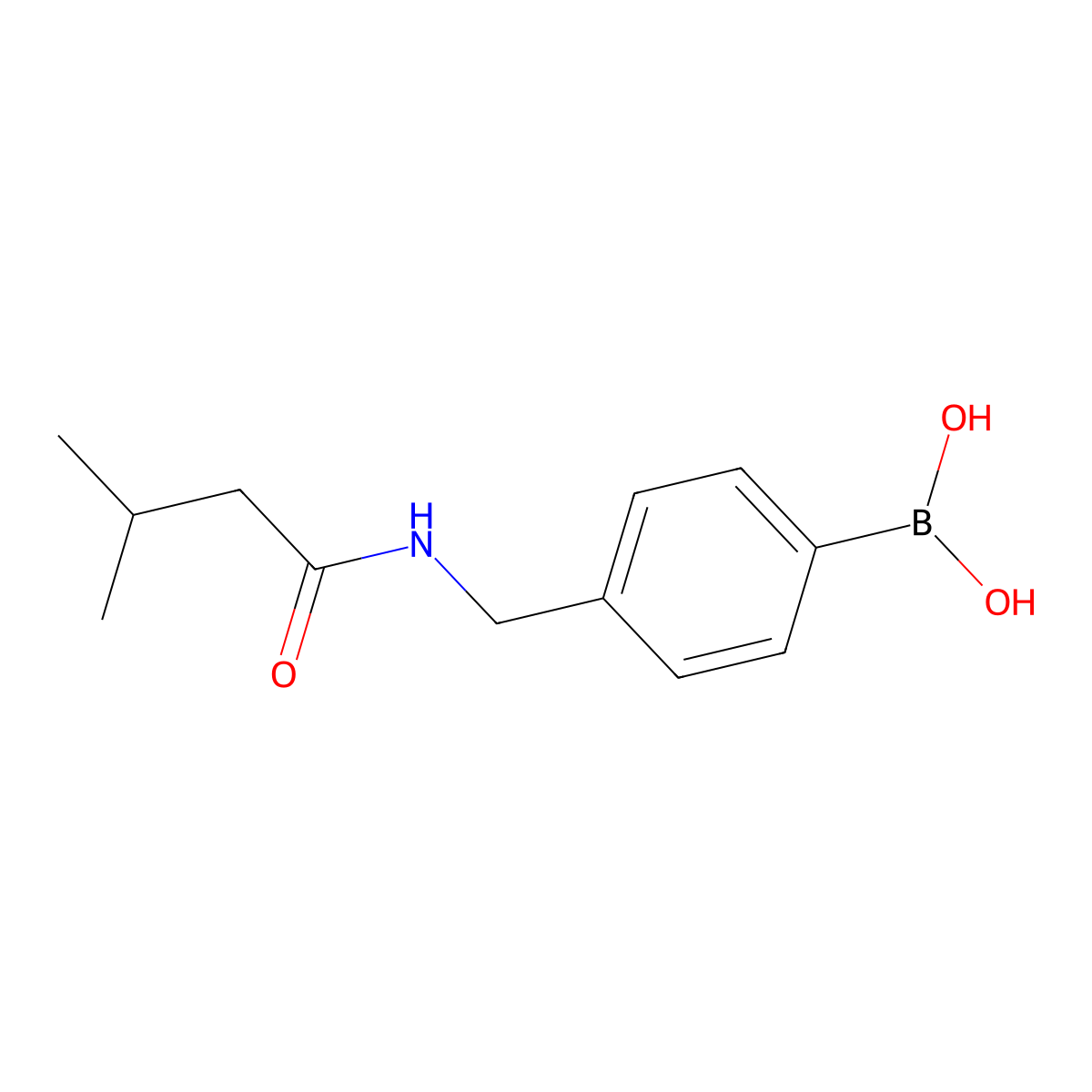 (4-((3-Methylbutanamido)methyl)phenyl)boronic acid molecular structure, CAS 2246581-88-2