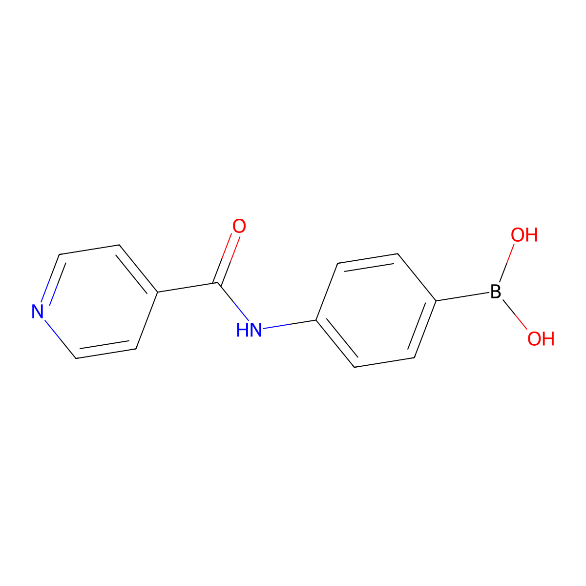 (4-(Isonicotinamido)phenyl)boronic acid molecular structure, CAS 2246591-15-9
